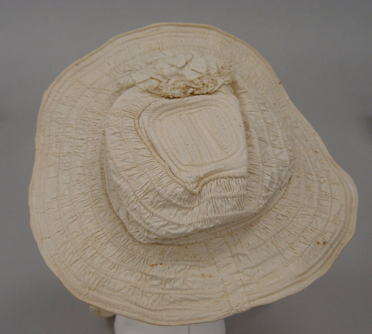 Hat, cotton, probably American