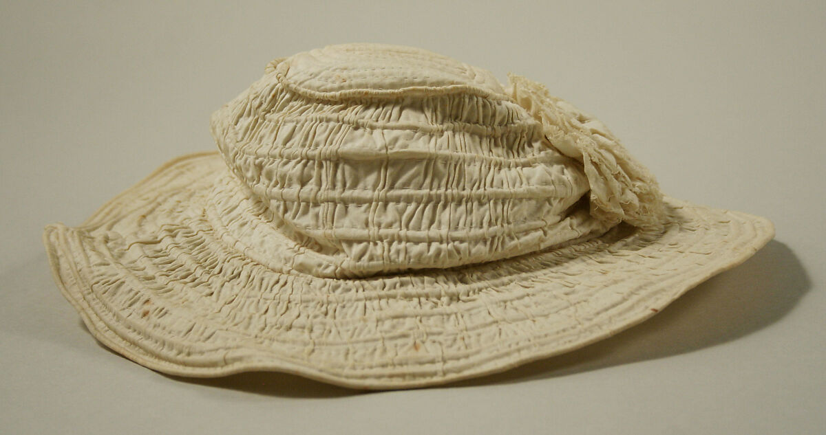 Hat, cotton, probably American