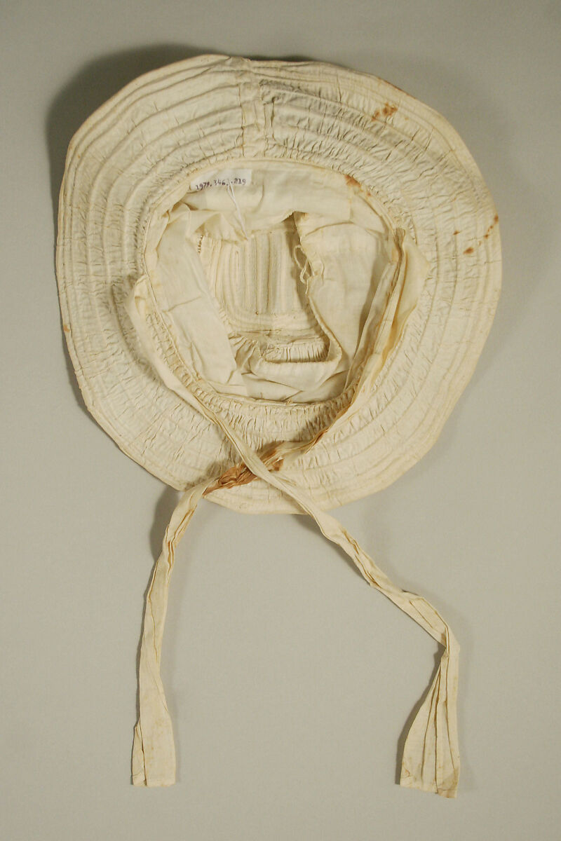 Hat, cotton, probably American