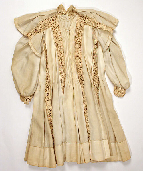Dress, linen, French