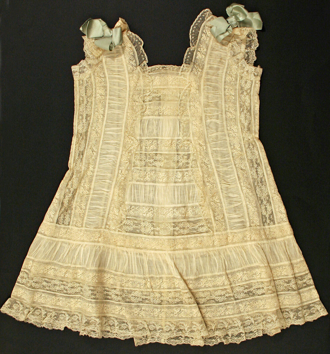 Dress, cotton, silk, American 