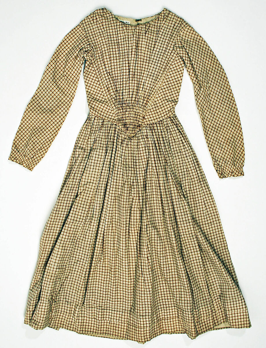 Dress, cotton, American 