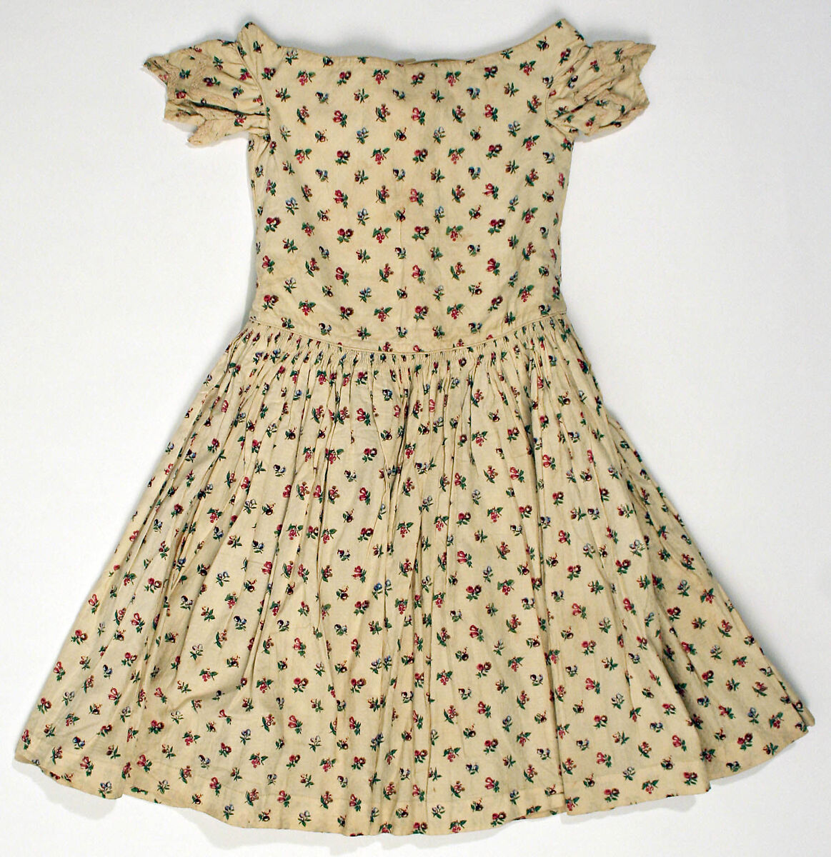 Dress, cotton, American