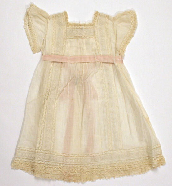 Dress, linen, cotton, American 