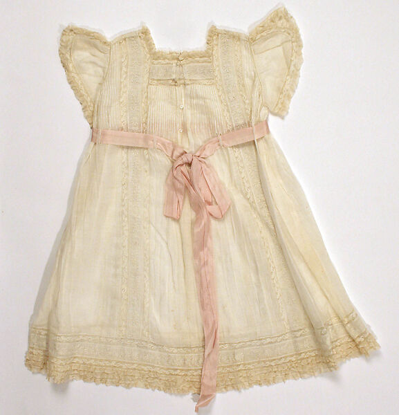 Dress, linen, cotton, American