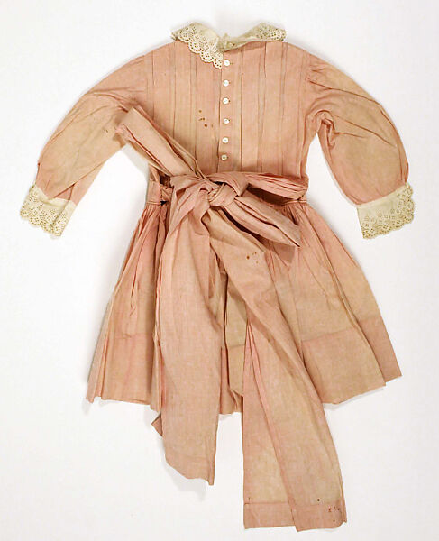 Dress, cotton, probably American