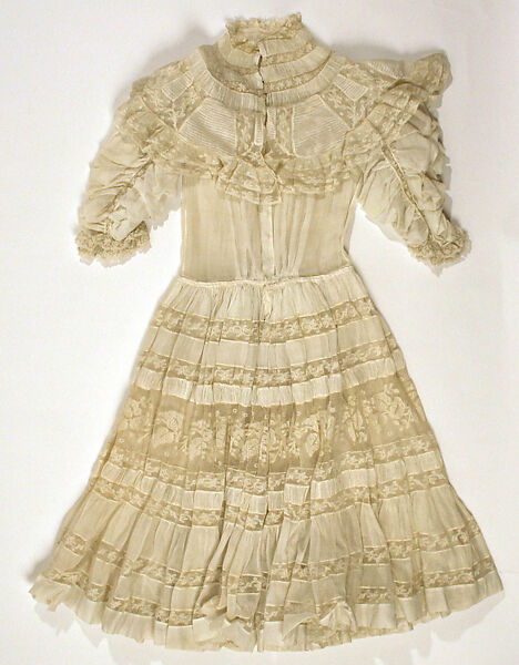 Dress, cotton, American