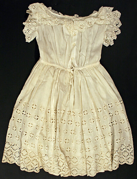 Dress, cotton, American
