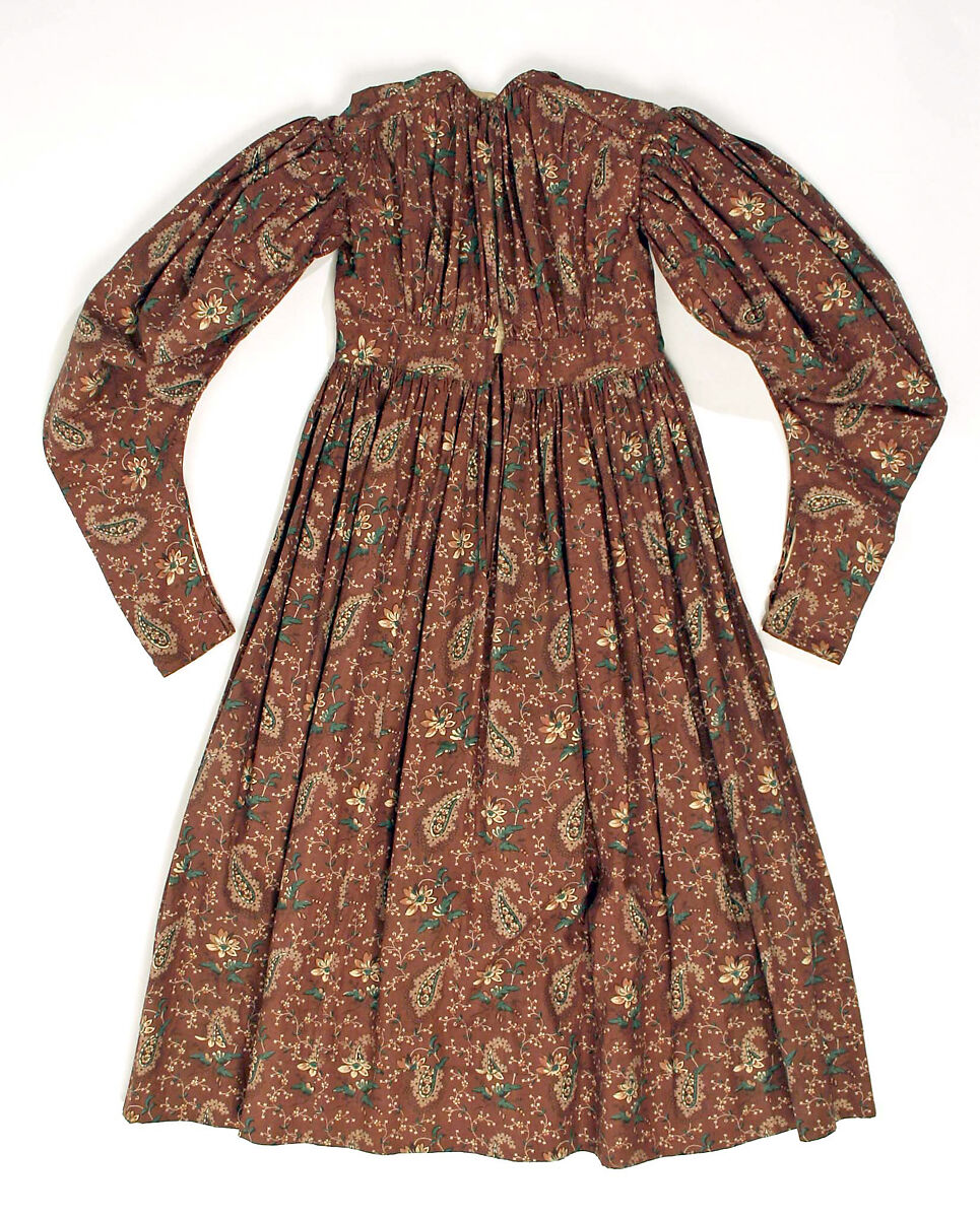 Dress, cotton, American