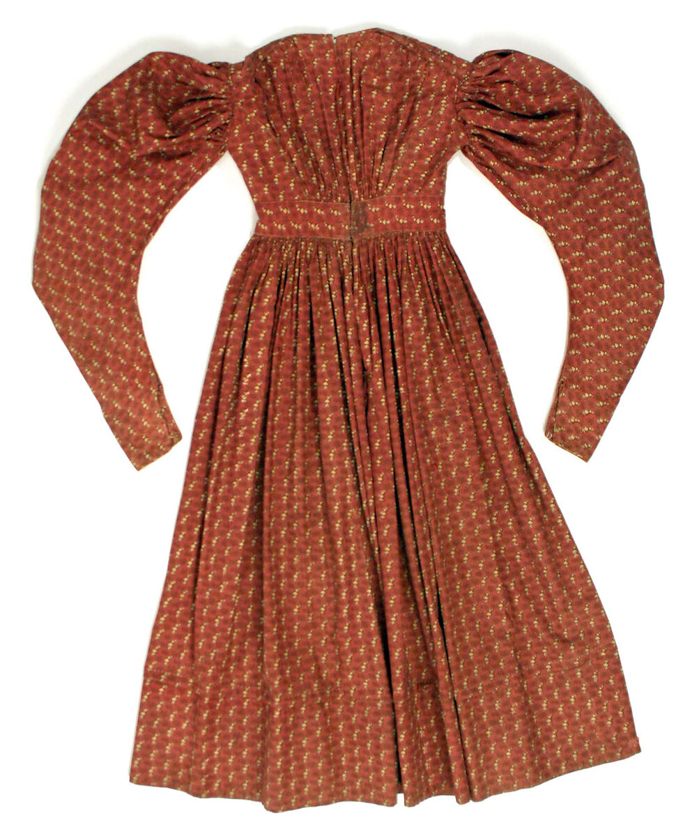 Dress, cotton, American