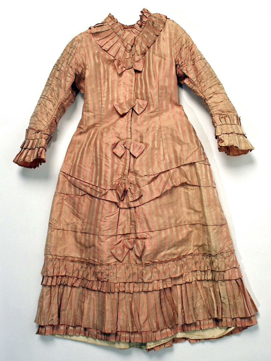 Dress, silk, British 