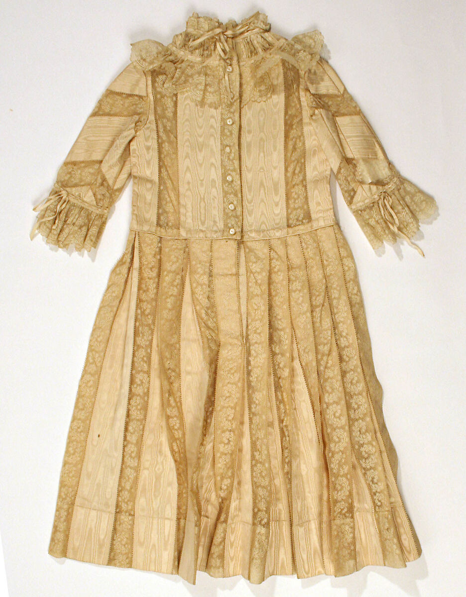 Dress, silk, probably French