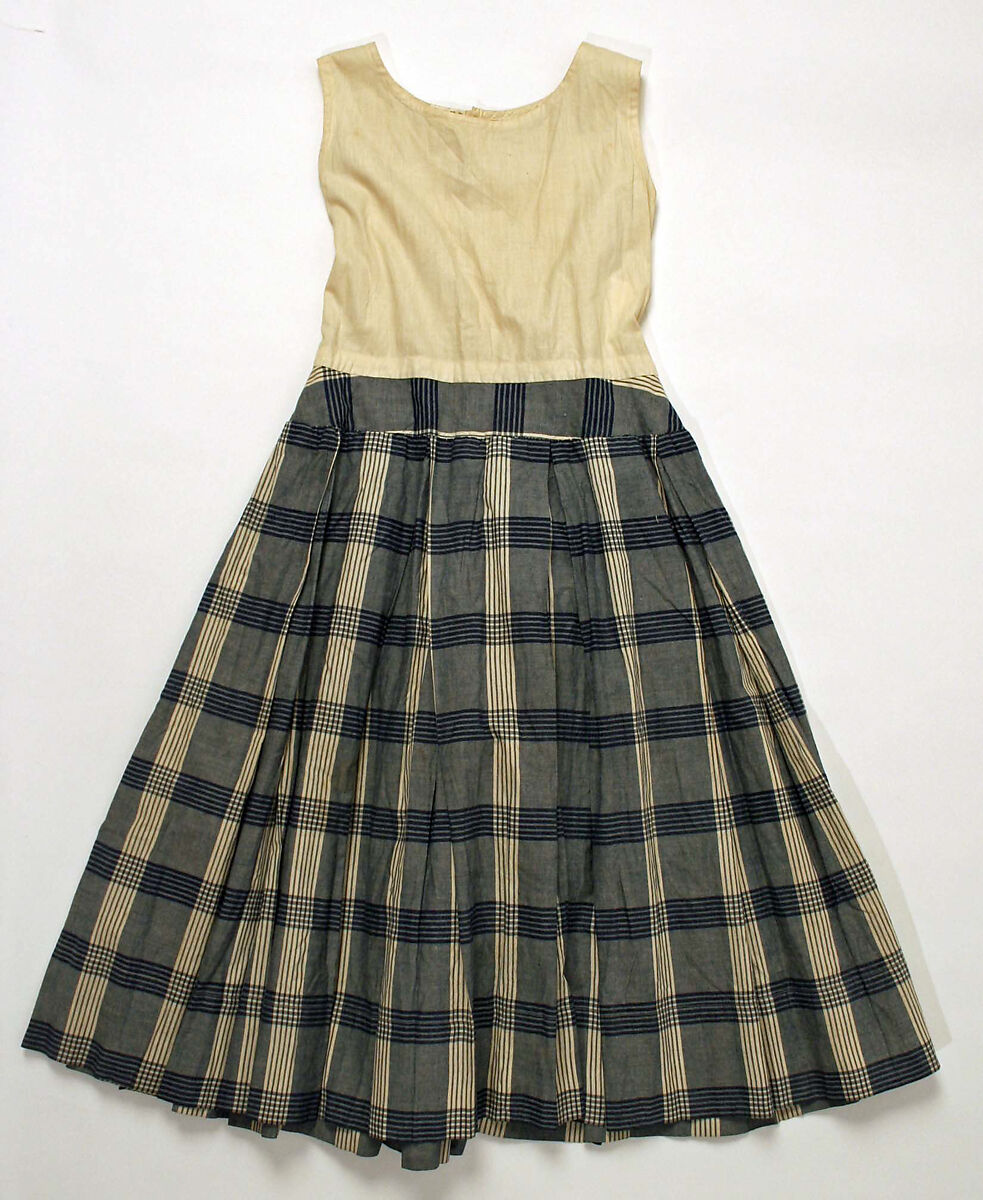 Dress, cotton, American