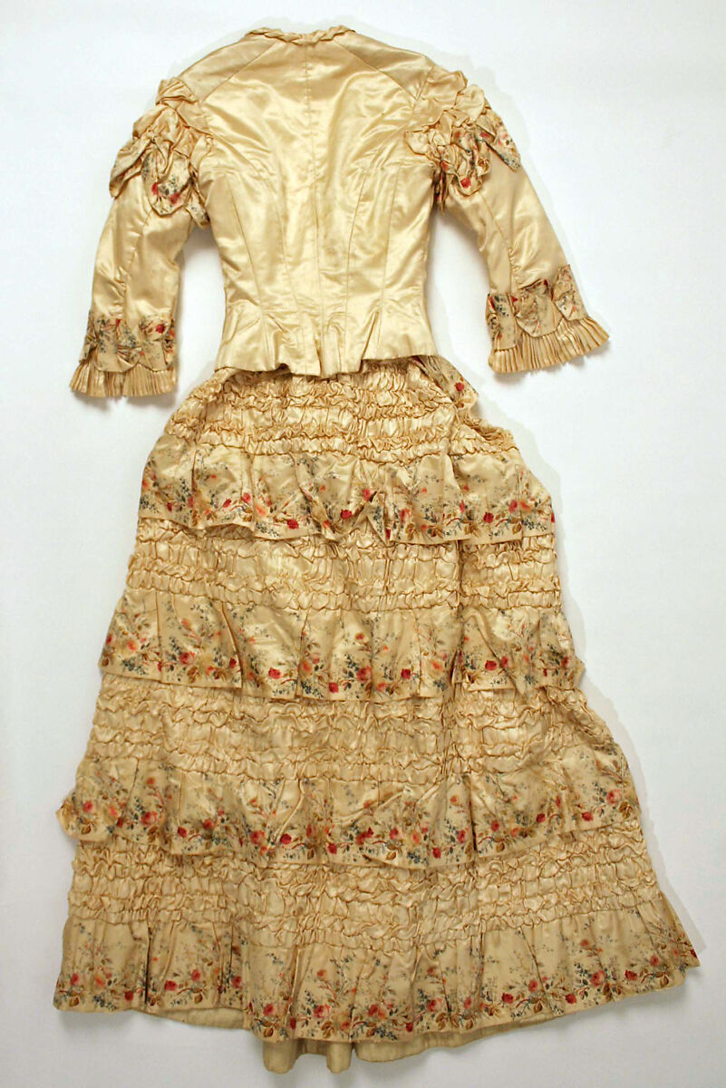 Dress, silk, American