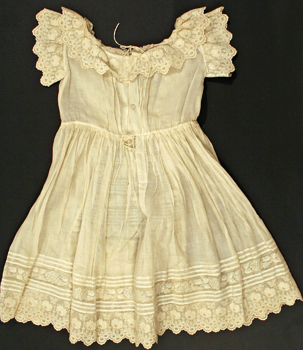 Dress, cotton, American