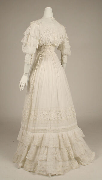 Dress, cotton, American