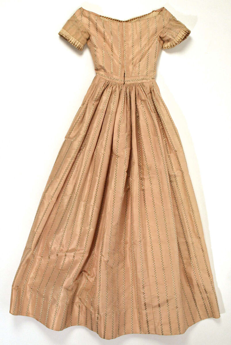 Evening dress, silk, American
