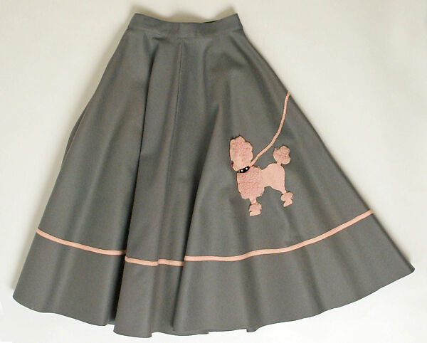 Skirt, Florence Schulman, wool, nylon, glass, American 