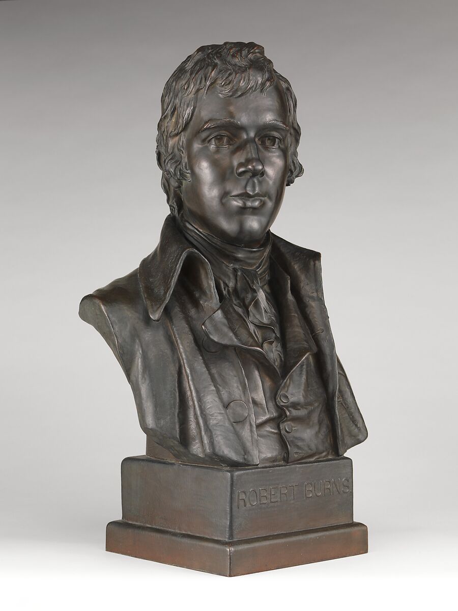 Robert Burns, Charles Calverley (American, Albany, New York 1833–1914 Essex Fells, New Jersey), Bronze, American