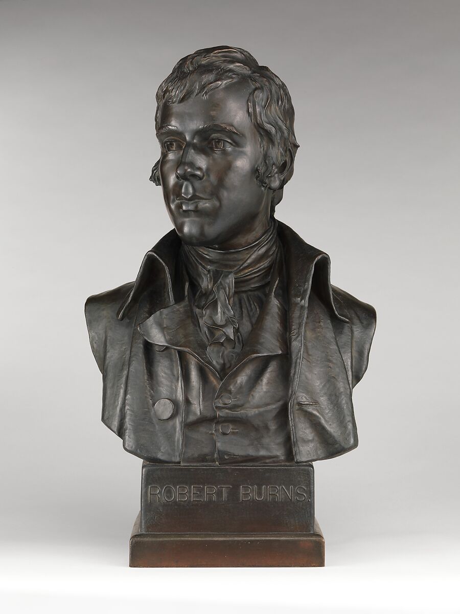 Robert Burns, Charles Calverley (American, Albany, New York 1833–1914 Essex Fells, New Jersey), Bronze, American 
