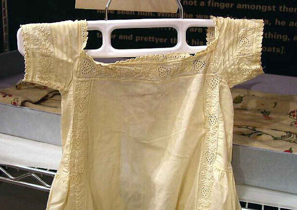 Christening dress, cotton, American