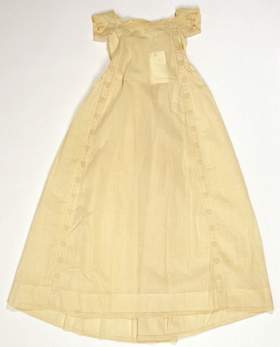 Christening dress, cotton, American 