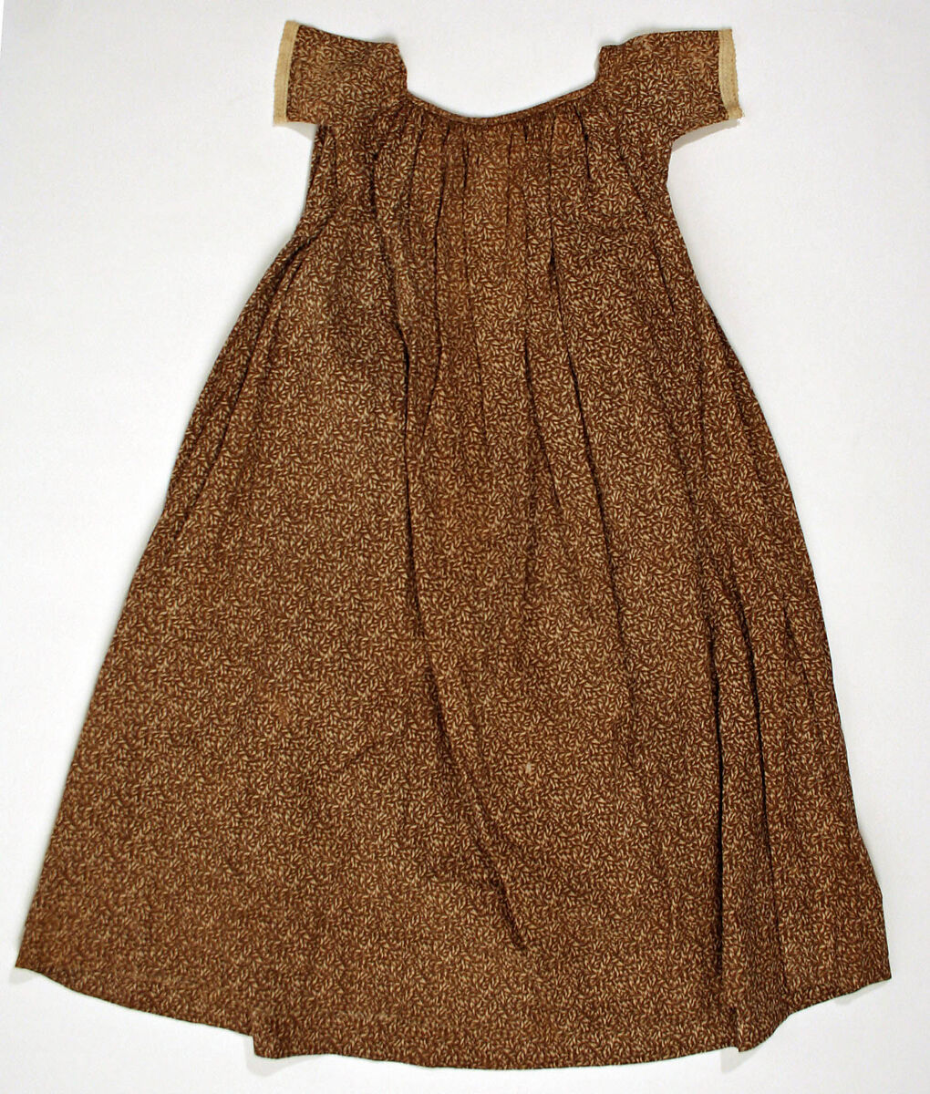 Dress, cotton, American