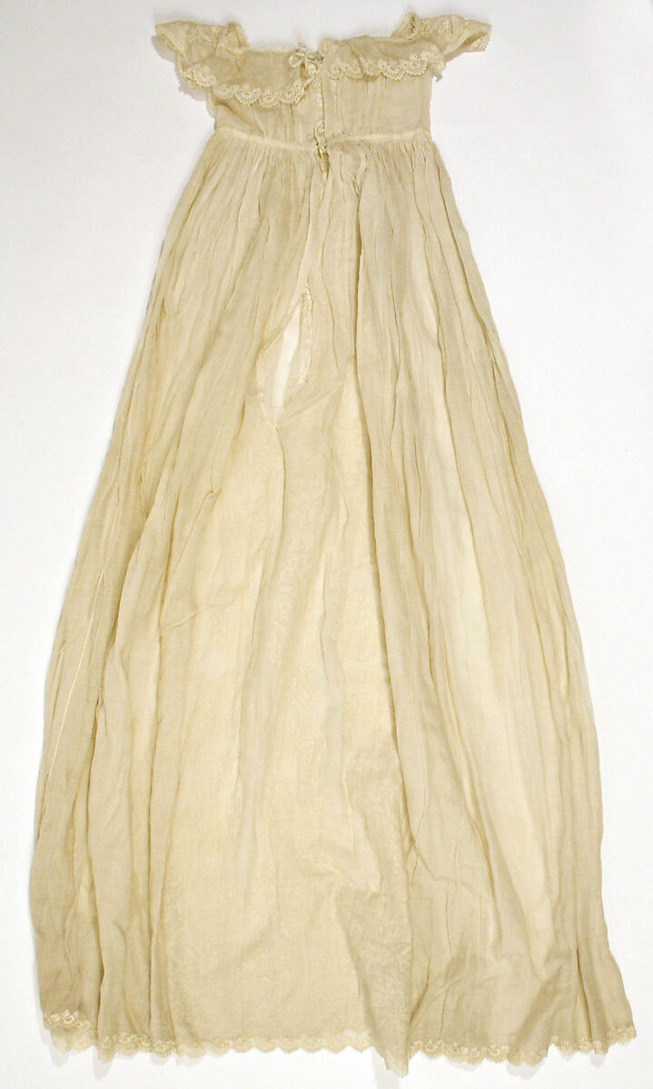 Dress, cotton, probably French