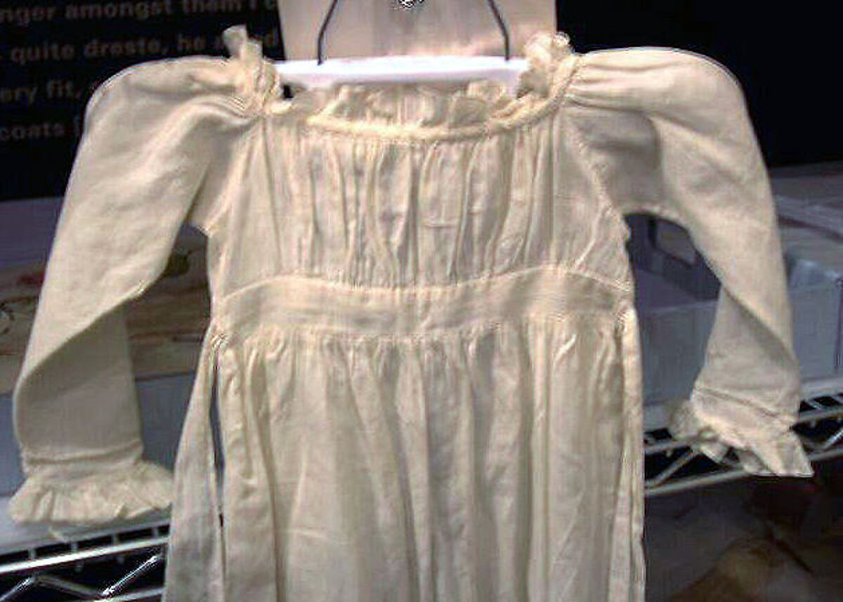 Robe, linen, American
