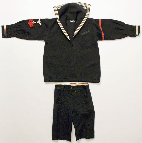 Sailor suit, Attributed to Peter Thomson (American), wool, cotton, American 