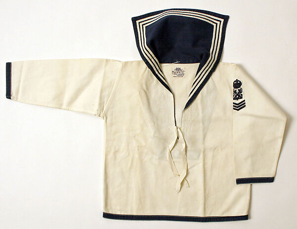 Sailor suit, cotton, wool, British 