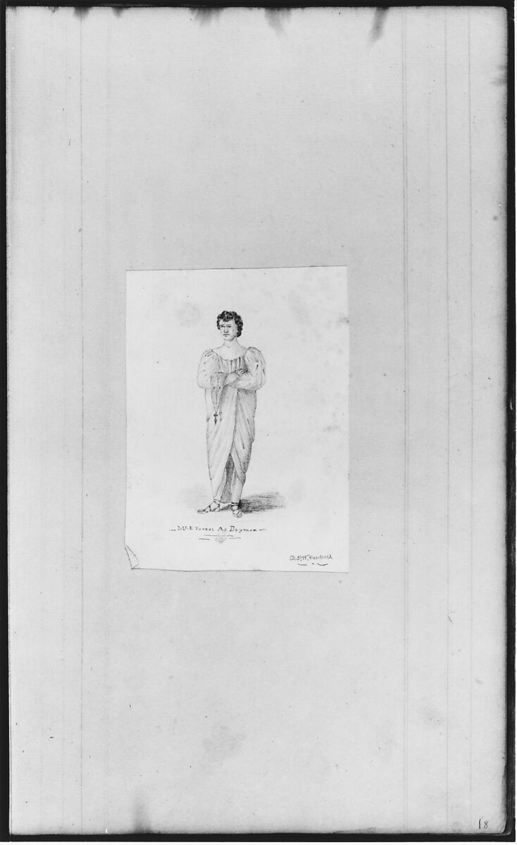 Sketchbook of Figure Studies, John William Casilear (American, New York 1811–1893 Saratoga Springs, New York), Drawings in graphite, pen and ink, and watercolor on off-white wove paper affixed with adhesive wafers at corners to dark tan laid (ledgerbook) paper, bound in a cardboard cover with leather trim, American