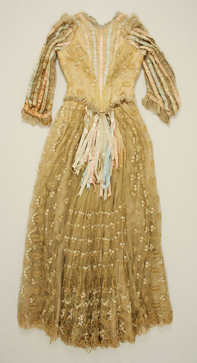 Dance ensemble, silk, wool, American