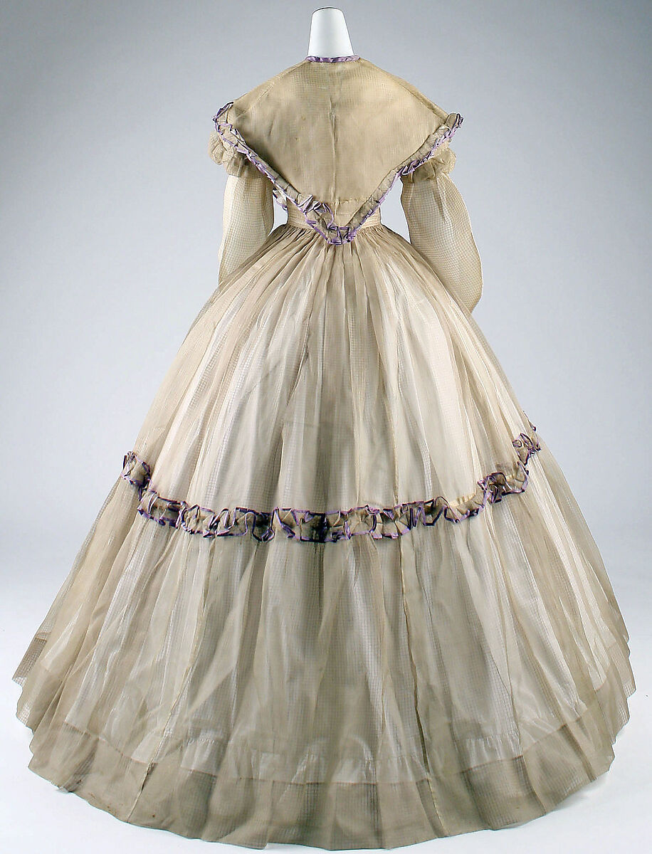 Ensemble, piña cloth, silk, American