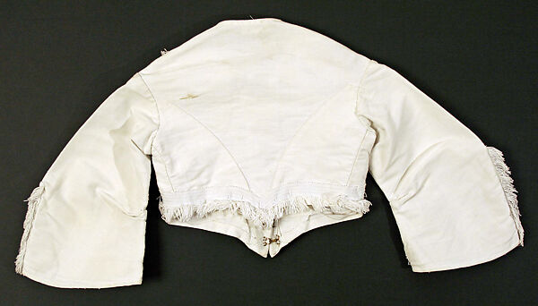 Bodice, cotton, American or European