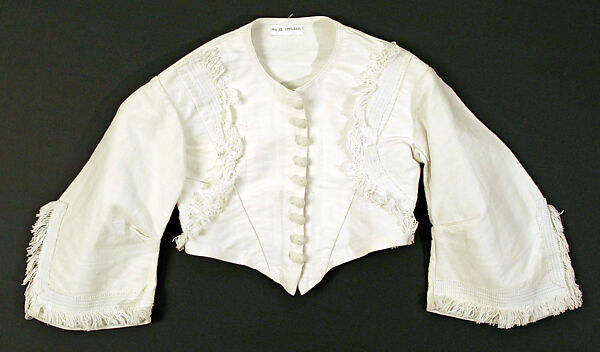 Bodice, cotton, American or European 