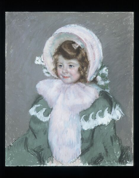 Child in Green Coat, Mary Cassatt (American, Pittsburgh, Pennsylvania 1844–1926 Le Mesnil-Théribus, Oise), Pastel on white paper, American
