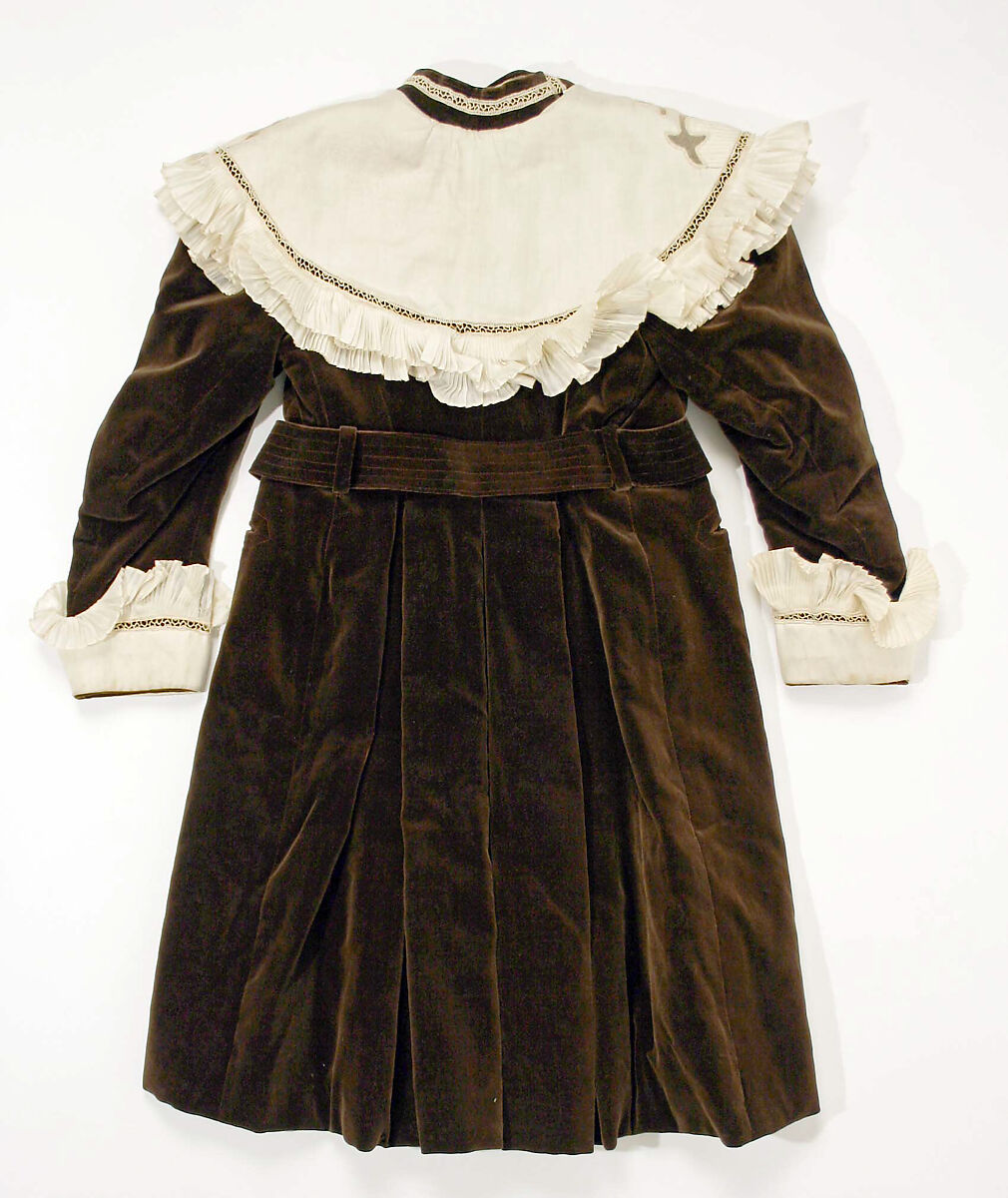 Coat, silk, American or European