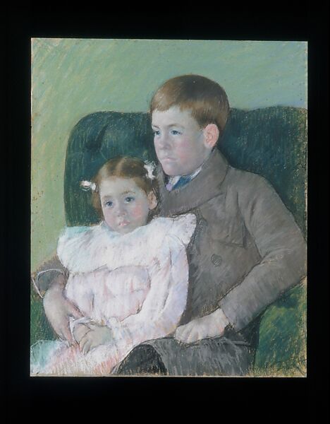 Gardner and Ellen Mary Cassatt, Mary Cassatt (American, Pittsburgh, Pennsylvania 1844–1926 Le Mesnil-Théribus, Oise), Pastel on wove paper, originally mounted on a stainer, American