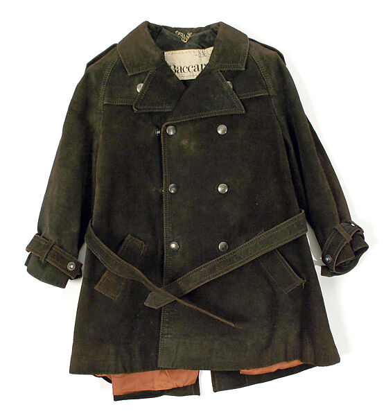 Coat, leather, American 