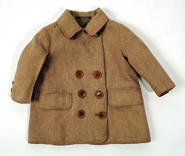 Coat, wool, probably American 
