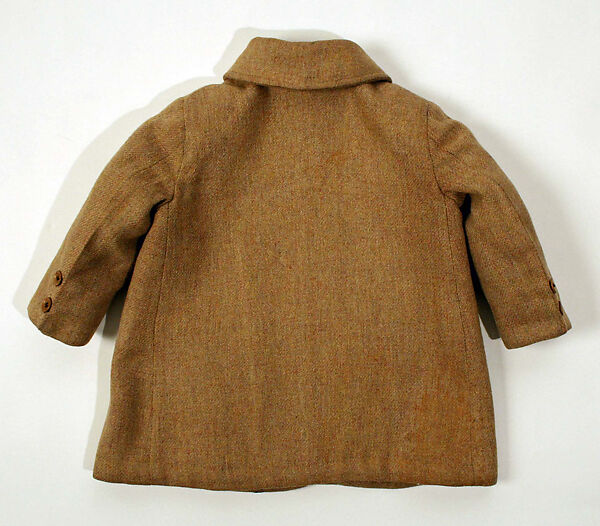 Coat, wool, probably American