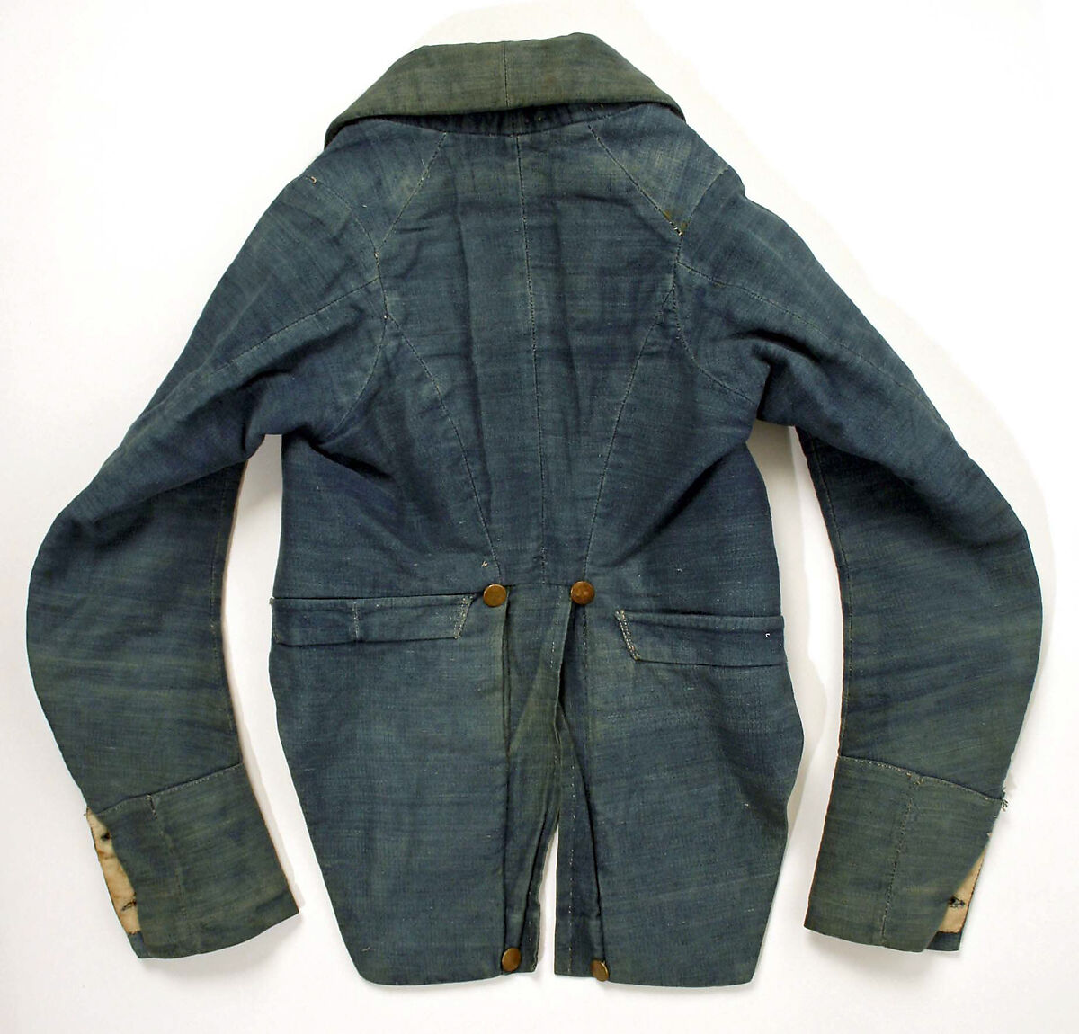 Coat, cotton, linen, probably American