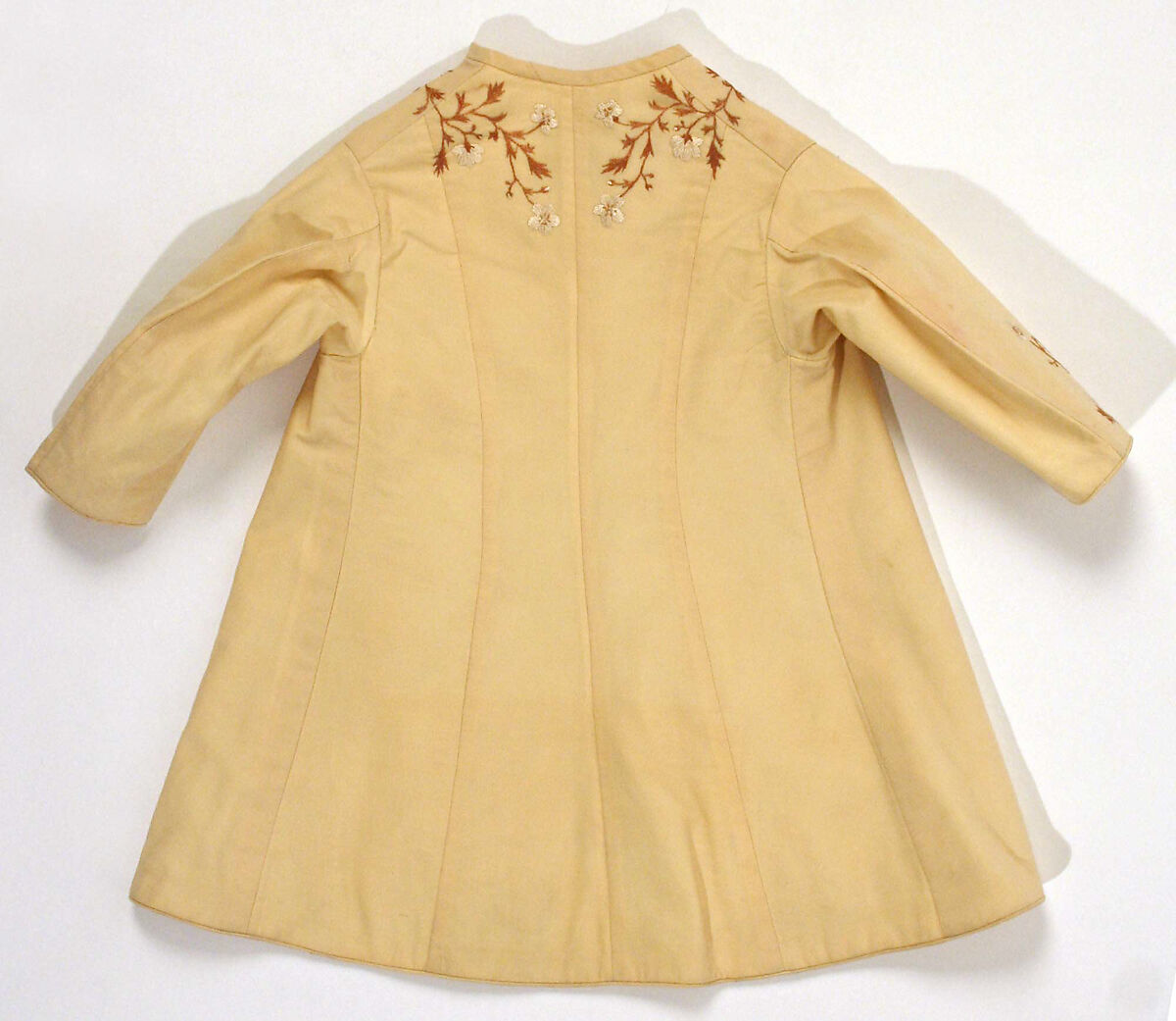 Coat, wool, silk, American