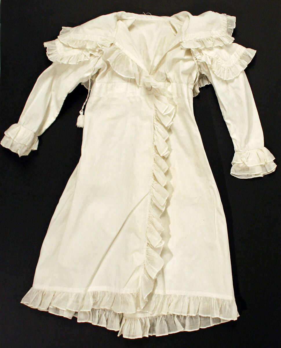 Pelisse, cotton, probably British