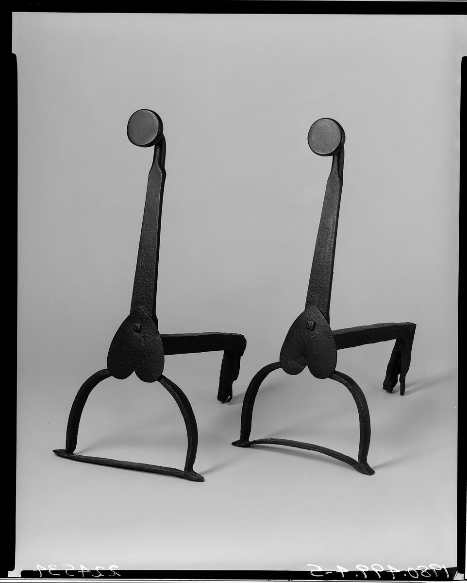 Andiron, Wrought iron 