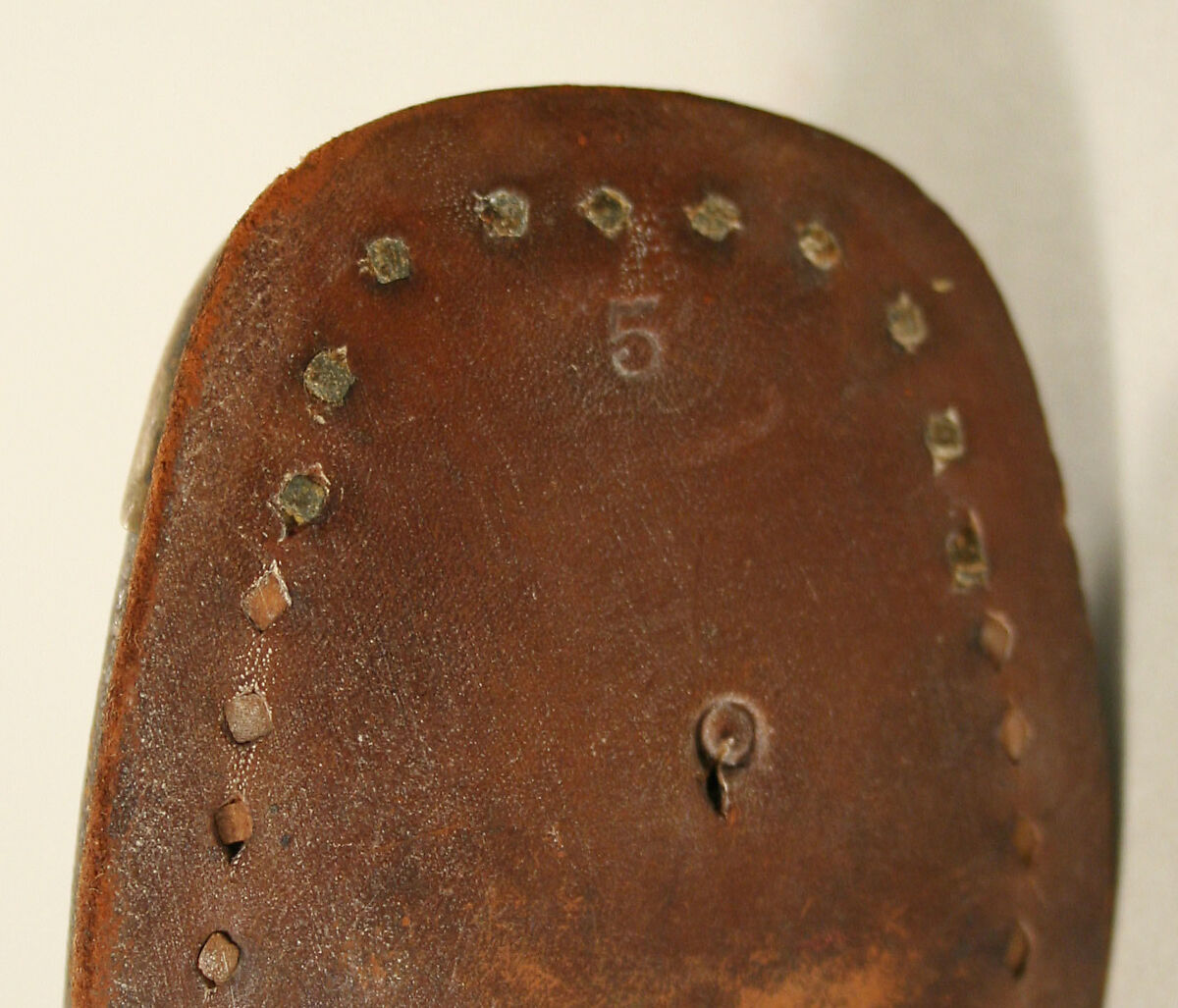 Shoes, leather, wood, metal, American