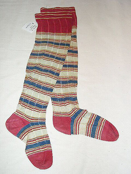 Stockings, cotton, probably American 