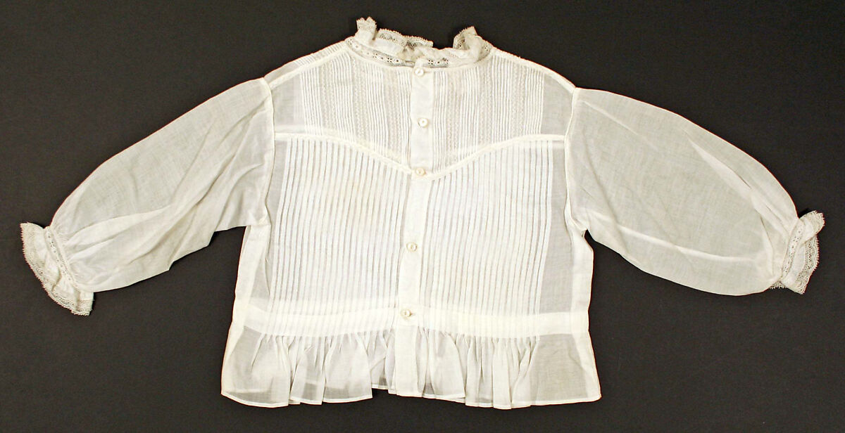 Chemisette, cotton, American