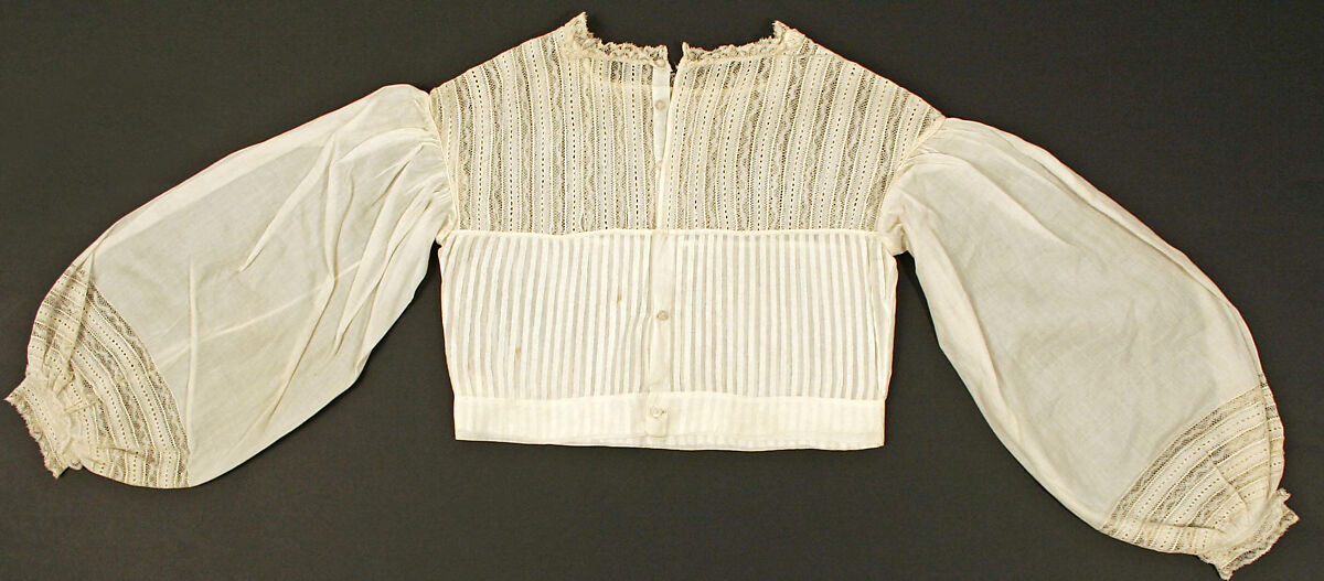 Chemisette, cotton, American